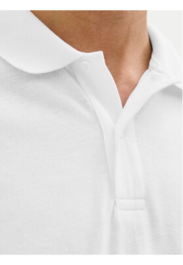 Jack & Jones Polo Kane 12270150 Biały Regular Fit. Typ kołnierza: polo. Kolor: biały. Materiał: syntetyk, bawełna