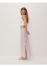 Reserved - Cekinowa spódnica maxi - różowy. Kolor: różowy. Materiał: tkanina