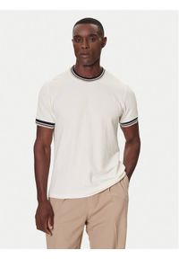 Nautica T-Shirt N1S03473 Écru Regular Fit. Materiał: bawełna