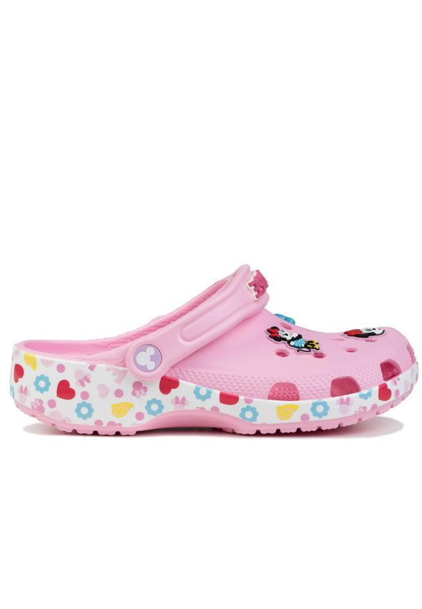 Sandały unisex Crocs MCKYFRNDS MINNIE. Kolor: różowy, biały, wielokolorowy. Styl: sportowy