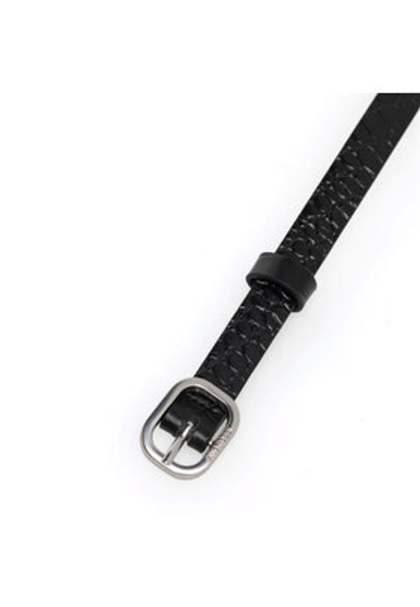 Gino Rossi Pasek Damski BLYL23006 Czarny. Kolor: czarny. Materiał: skóra