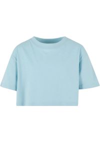 Urban Classics - Krótka Koszulka Dziewczęca Kimono. Kolor: niebieski. Długość: krótkie. Sport: turystyka piesza #1