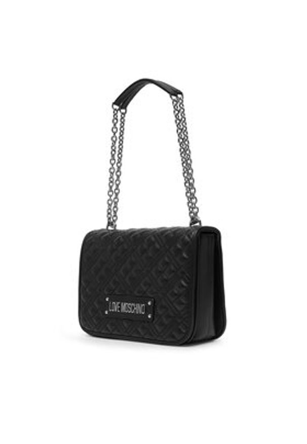 Love Moschino - LOVE MOSCHINO Torebka JC4000PP1OLA000B Czarny. Kolor: czarny. Materiał: skórzane