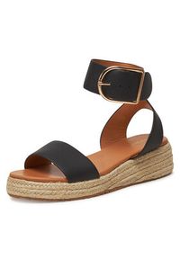 DeeZee Espadryle QS276-1 Czarny. Kolor: czarny. Materiał: syntetyk, materiał