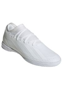 Adidas - Buty piłkarskie adidas X Crazyfast.3 In M ID9342 białe. Zapięcie: sznurówki. Kolor: biały. Materiał: syntetyk, guma. Sport: piłka nożna