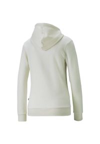 Bluza damska Puma ESS+ Embroidery Hoodie FL. Kolor: biały