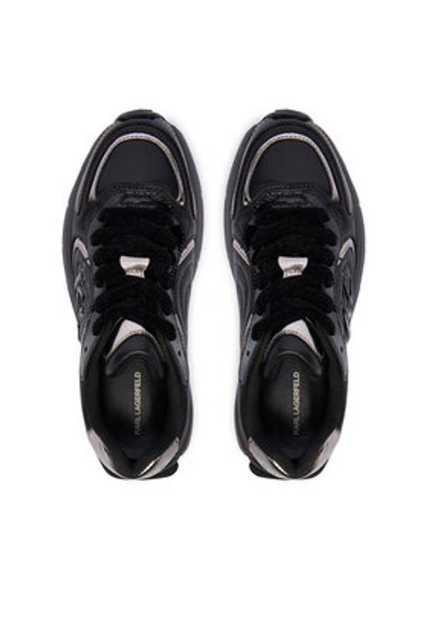 Karl Lagerfeld - KARL LAGERFELD Sneakersy KL65535 Czarny. Kolor: czarny. Materiał: skóra