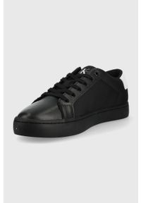 Calvin Klein Jeans sneakersy YM0YM00318.0GL kolor czarny. Nosek buta: okrągły. Zapięcie: sznurówki. Kolor: czarny. Materiał: guma #2