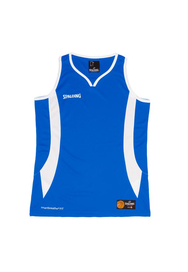 SPALDING - Damski jersey Spalding Jam. Kolor: niebieski, wielokolorowy, biały. Materiał: jersey. Sport: koszykówka