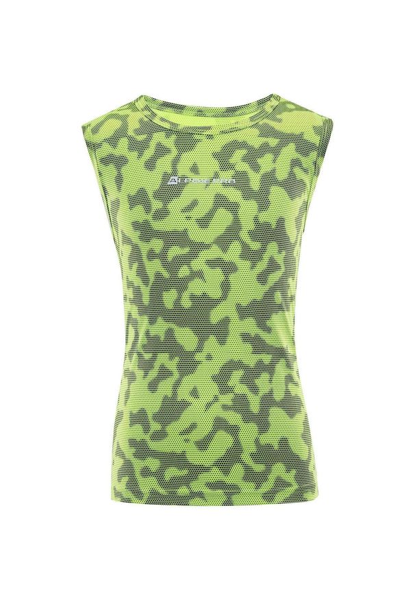 ALPINE PRO - Alpine Pro Takro 4 Dziecięce T-shirt - Oddychający i Trwały. Kolor: zielony. Materiał: poliester. Sport: joga i pilates