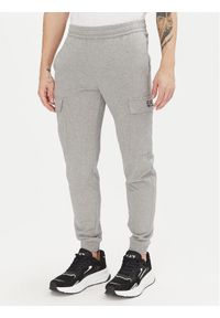 EA7 Emporio Armani Spodnie dresowe 8NPP67 PJVRZ 3905 Szary Slim Fit. Kolor: szary. Materiał: bawełna