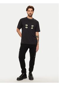 Hugo T-Shirt Dombreo 50530203 Czarny Regular Fit. Kolor: czarny. Materiał: bawełna