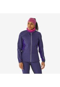 WEDZE - Bluza do narciarstwa biegowego damska Quechua XCS 500. Kolor: fioletowy. Materiał: materiał. Sezon: zima. Sport: narciarstwo