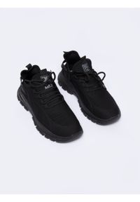 Big-Star - Sneakersy męskie czarne NN174467 906. Kolor: czarny. Materiał: jeans, dresówka. Szerokość cholewki: normalna. Sport: fitness, wspinaczka