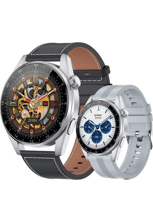 Smartwatch Rubicon RNCE78 Czarno-brązowy (RNCE78). Rodzaj zegarka: smartwatch. Kolor: brązowy, wielokolorowy, czarny
