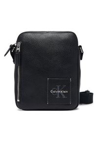 Calvin Klein Saszetka Bold Pebble Simple Reporter LV04D3623G Czarny. Kolor: czarny. Materiał: skóra #4