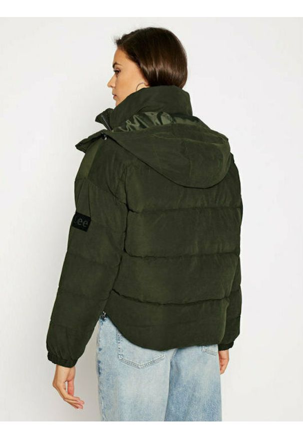 Lee - LEE PUFFER JACKET DAMSKA KURTKA ZIMOWA SERPICO GREEN L56VMMOJ 112113117. Sezon: zima