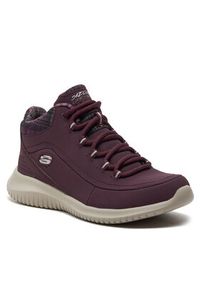 skechers - Skechers Sneakersy Just Chill 12918/BURG Bordowy. Kolor: czerwony. Materiał: skóra #4
