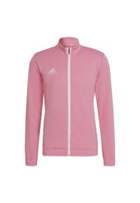 Adidas - Entrada 22 Track Jacket. Kolor: biały, różowy, wielokolorowy. Materiał: materiał. Sport: piłka nożna