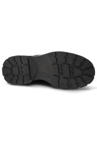 Czarne Botki Artiker Modne Ocieplane Obuwie Damskie. Okazja: na co dzień. Zapięcie: klamry. Kolor: czarny. Materiał: skóra. Styl: casual, rockowy #3