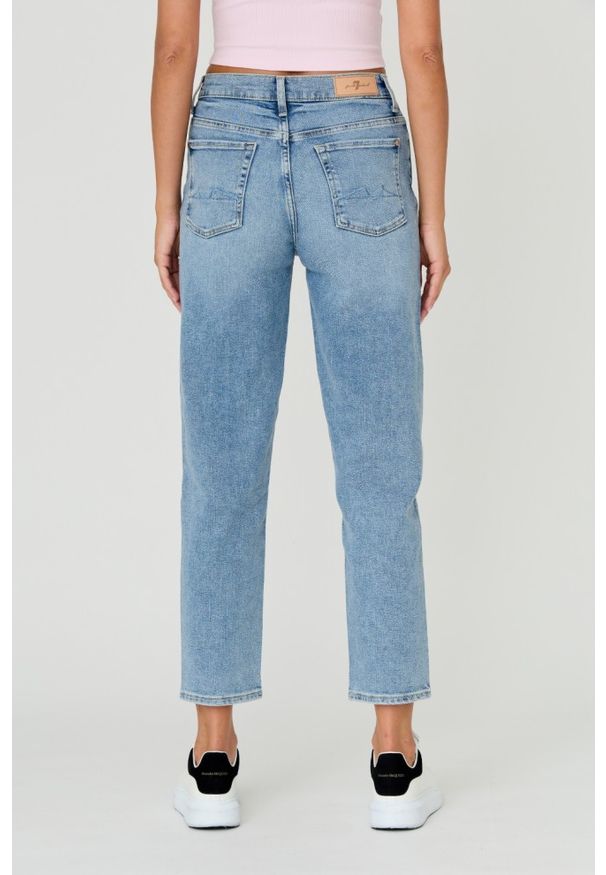7 FOR ALL MANKIND Błękitne jeansy damskie MALIA LUXE VINTAGE MUST, Rozmiar 28. Kolor: niebieski. Styl: vintage