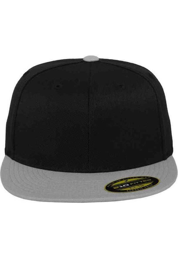 FLEXFIT - Dwukolorowa Czapka Z Daszkiem Premium 210. Kolor: czarny, szary, wielokolorowy