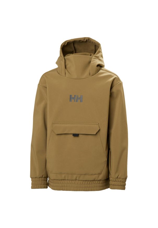 Bluza z kapturem dla dzieci Helly Hansen Powder Softshell. Typ kołnierza: kaptur. Kolor: beżowy, wielokolorowy, brązowy. Materiał: softshell. Sezon: zima. Sport: narciarstwo