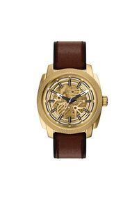Fossil Zegarek Machine ME3278 Brązowy. Kolor: brązowy. Materiał: skóra #1
