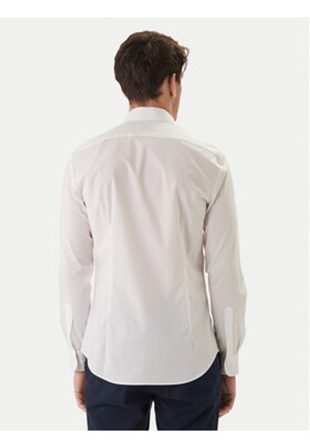 TOMMY HILFIGER - Tommy Hilfiger Koszula MW0MW38347 Biały Slim Fit. Kolor: biały. Materiał: bawełna