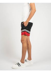 Karl Lagerfeld Kąpielówki "Golf" | KL22MBS03 | Golf | Mężczyzna | Czarny, Czerwony. Kolor: wielokolorowy, czarny, czerwony. Materiał: poliester. Wzór: nadruk, aplikacja #4