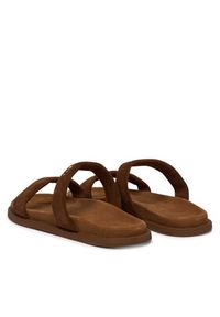 Inuikii Klapki Slaps 1004.003.0671 Brązowy ciemny. Kolor: brązowy. Materiał: zamsz, skóra #4