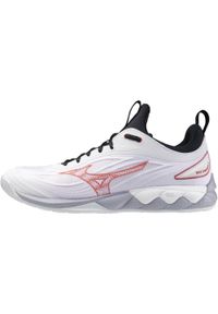 Buty halowe Mizuno Wave Luminous. Kolor: czarny, wielokolorowy, biały. Materiał: guma, tkanina. Model: Mizuno Wave. Sport: bieganie #1