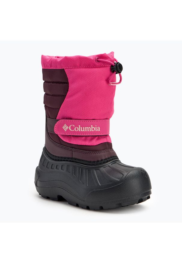 columbia - Śniegowce dziecięce Columbia Powderbug Snowlite icemoonvista. Kolor: różowy. Sezon: zima