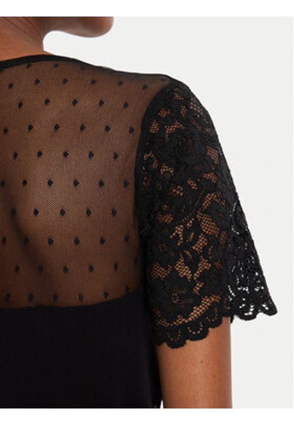 Morgan Body 242-DRIA Czarny Slim Fit. Kolor: czarny. Materiał: wiskoza