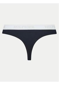 TOMMY HILFIGER - Tommy Hilfiger Stringi UW0UW05539 Granatowy. Kolor: niebieski. Materiał: bawełna #6