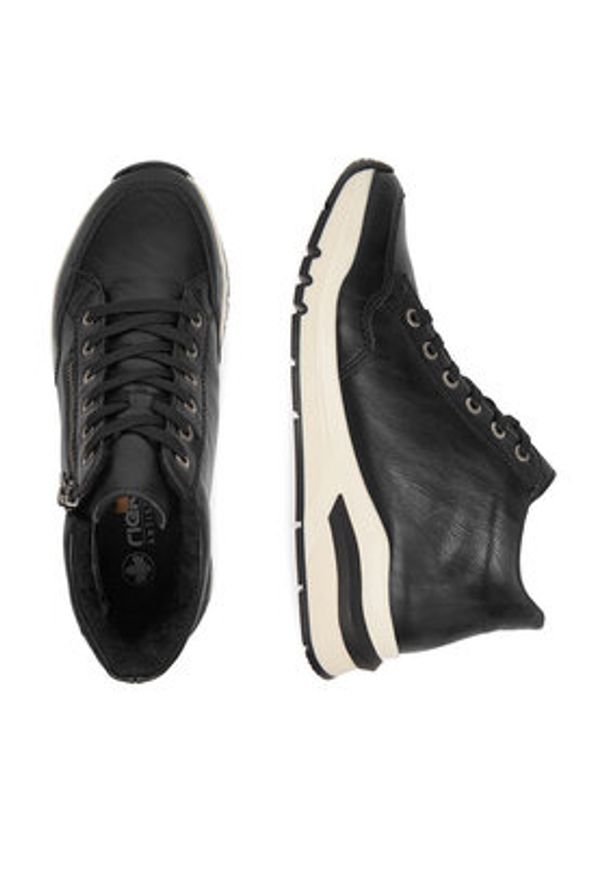 Rieker Botki CEO-M6644-00 Czarny. Kolor: czarny. Materiał: materiał, syntetyk