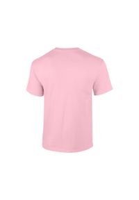 GILDAN - Ultra Bawełniana Koszulka Unisex Dla Dorosłych. Kolor: różowy. Materiał: bawełna