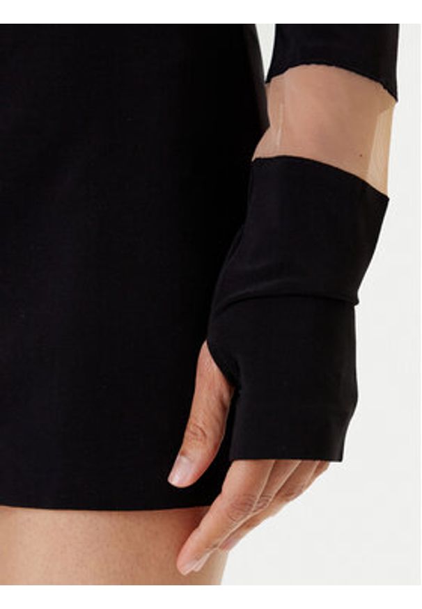NORMA KAMALI Sukienka codzienna KK3243PMB48239 Czarny Slim Fit. Okazja: na co dzień. Kolor: czarny. Materiał: syntetyk. Typ sukienki: proste. Styl: casual
