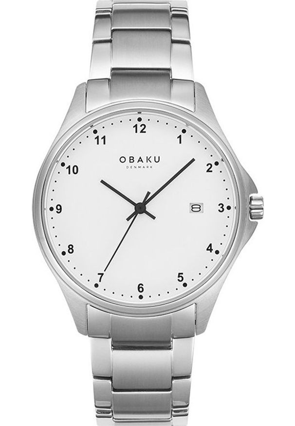 Zegarek OBAKU Zegarek męski Obaku Denmark V272GDTWST szary. Kolor: szary