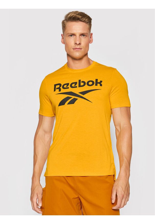 Reebok T-Shirt Workout Ready Supremium Graphic GT5759 Pomarańczowy Regular Fit. Kolor: pomarańczowy. Materiał: syntetyk