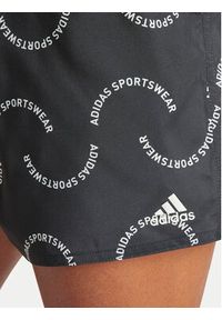 Adidas - adidas Szorty kąpielowe Wave Logo CLX IT8599 Czarny Regular Fit. Kolor: czarny. Materiał: syntetyk