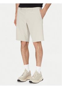 BOSS Szorty materiałowe S Commuter 10.5 Inch 50540337 Beżowy jasny Slim Fit. Kolor: beżowy. Materiał: syntetyk #1