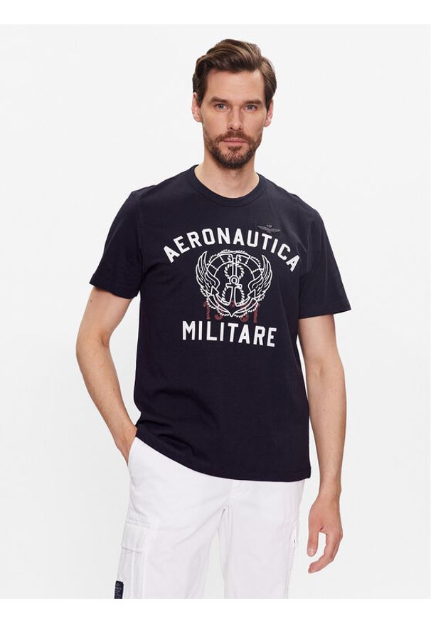 T-Shirt Aeronautica Militare. Kolor: niebieski