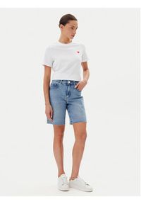 Vero Moda T-Shirt Paulina 10316991 Biały Regular Fit. Kolor: biały. Materiał: bawełna #5