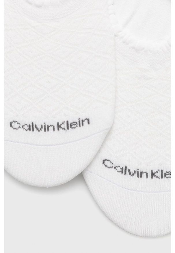 Calvin Klein - Skarpetki (2-pack). Kolor: biały