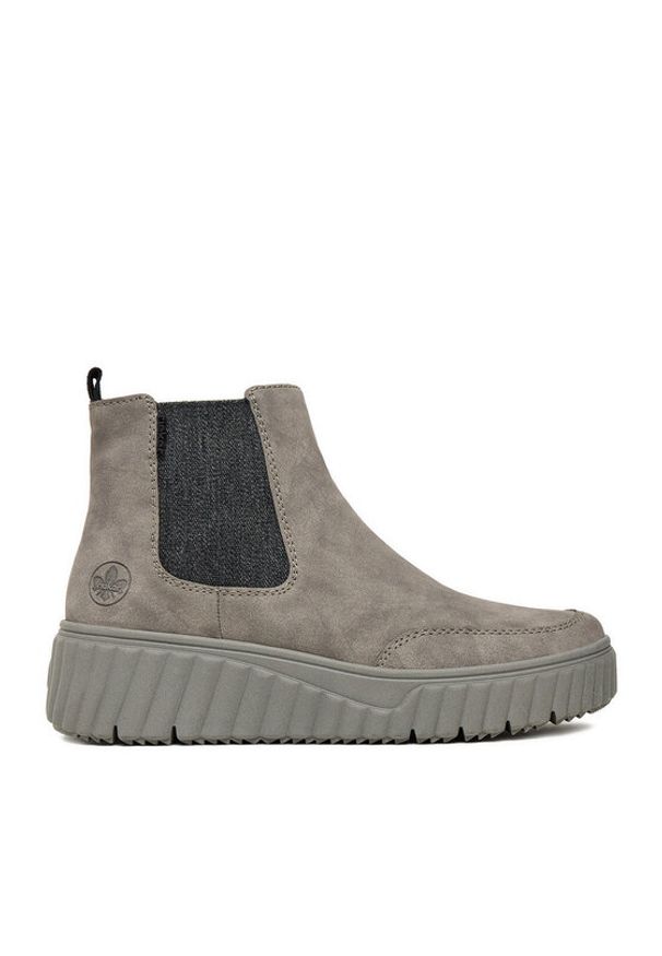 Rieker Botki CEO-N2553-40 Szary. Kolor: szary. Materiał: syntetyk, materiał