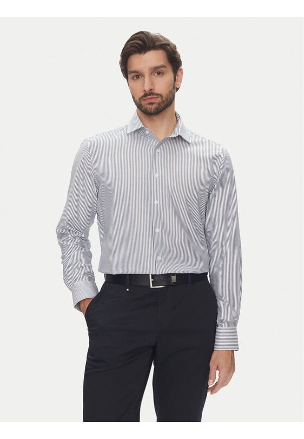 Pierre Cardin Koszula C6 11004.0406 Niebieski Modern Fit. Kolor: niebieski. Materiał: bawełna