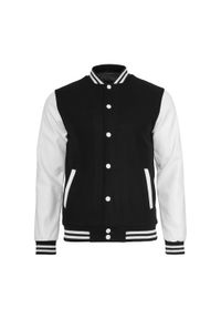 Urban Classics - Męska Kurtka Oldschool Varsity. Kolor: wielokolorowy, czarny, biały. Styl: retro