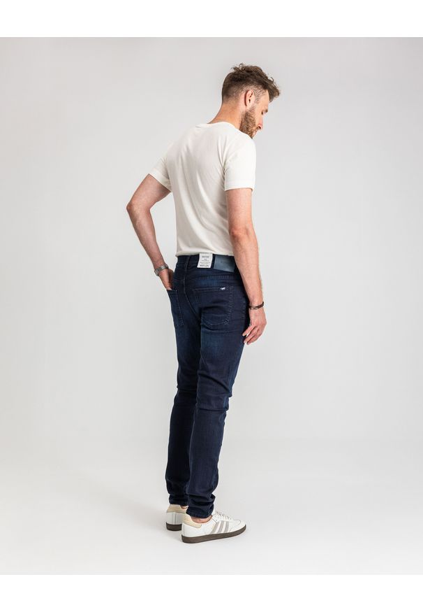 Męskie Spodnie Jeansowe Mustang Style Frisco Skinny Denim Blue 1017116 5000 801