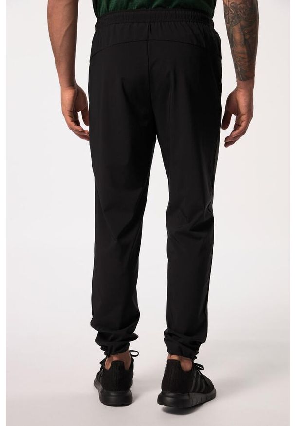 JAY-PI - Męskie Spodnie trekkingowe outdoorowe ultralekkie podstawowy krój QuickDry. Kolekcja: plus size. Kolor: czarny. Materiał: elastan, poliester, materiał